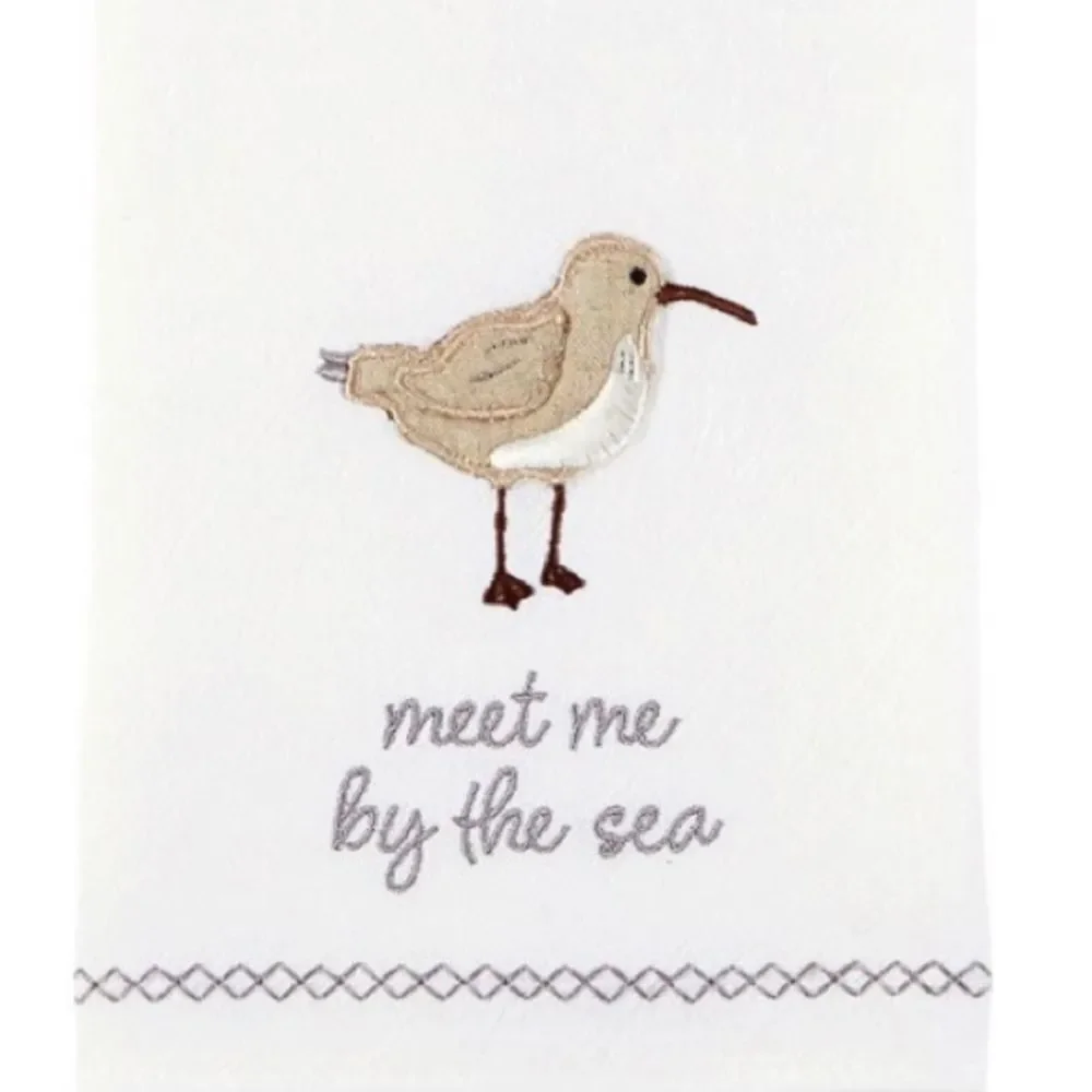 𝅺Mudpie Set of 2 Sea‎ Shore Bird Hand Towels, NWT Beach House, Summer Decor